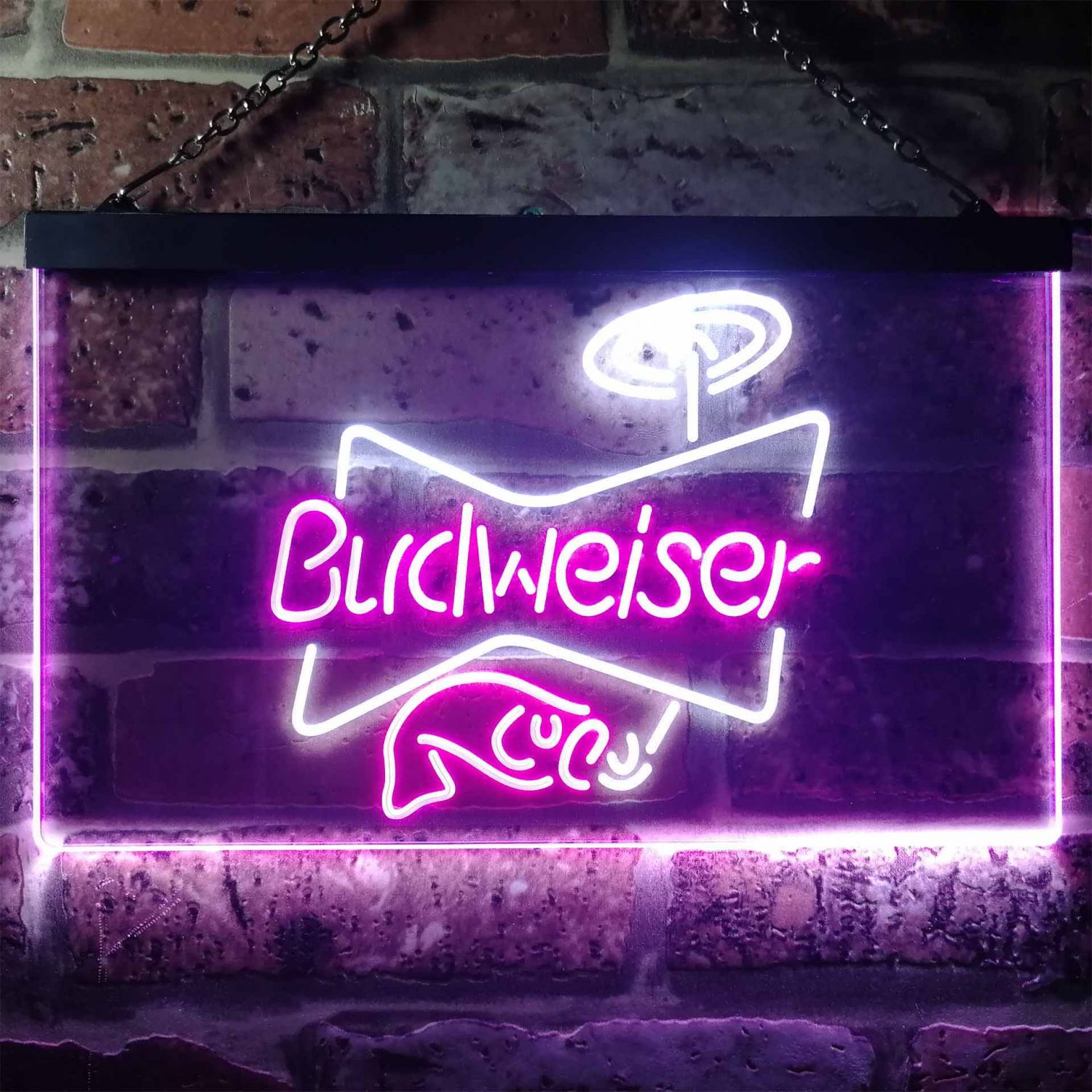 Budweiser Fishing LED Neon Sign neon sign LED sign shop What's