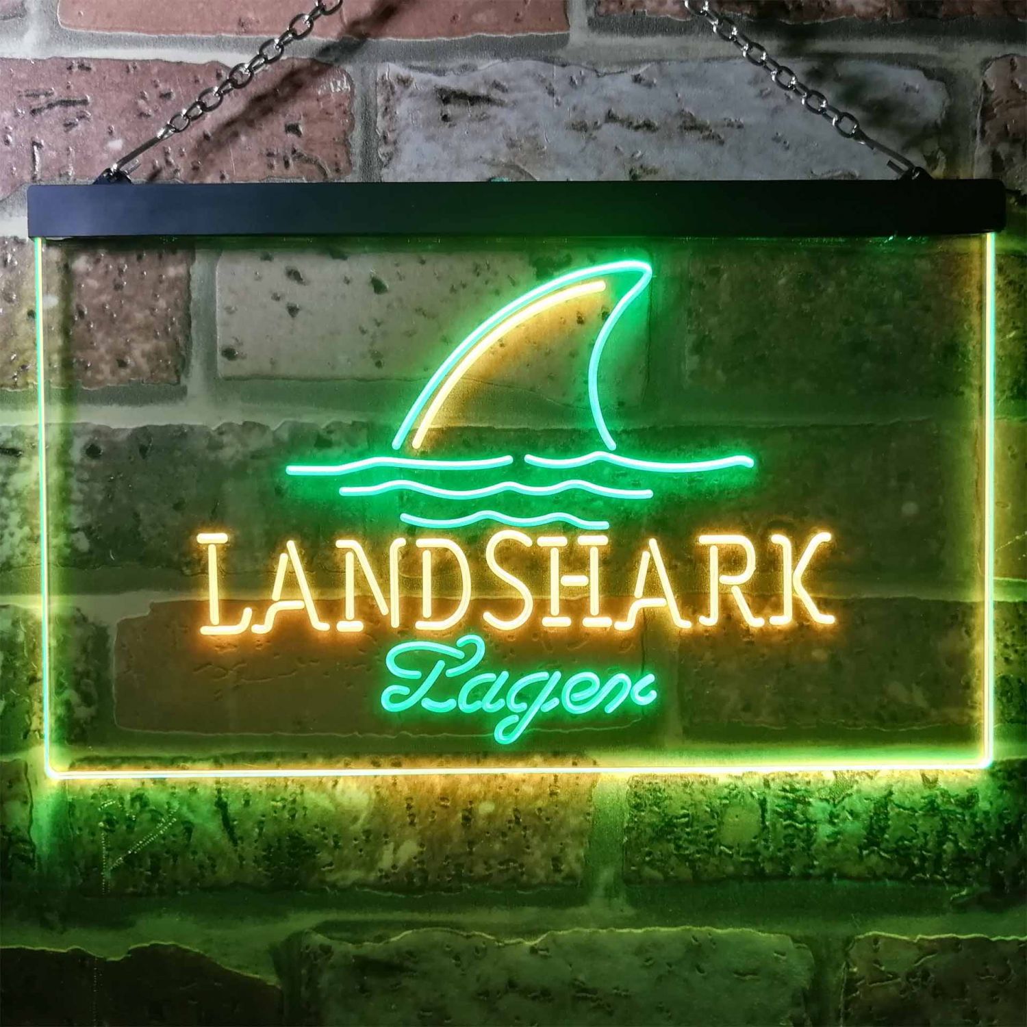 Landshark Lager Sharkfin LED Neon Sign neon sign LED sign shop What's your sign?