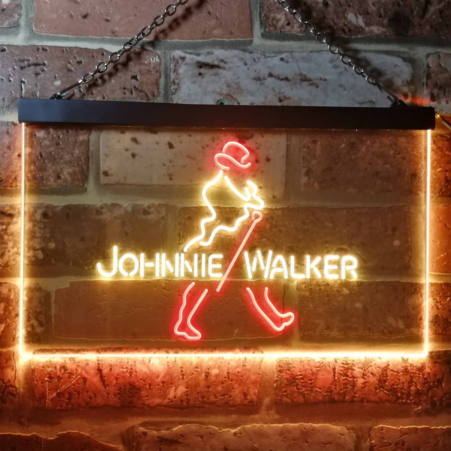 Johnnie Walker Logo 2 LED Neon Sign neon sign LED sign shop What's your sign?