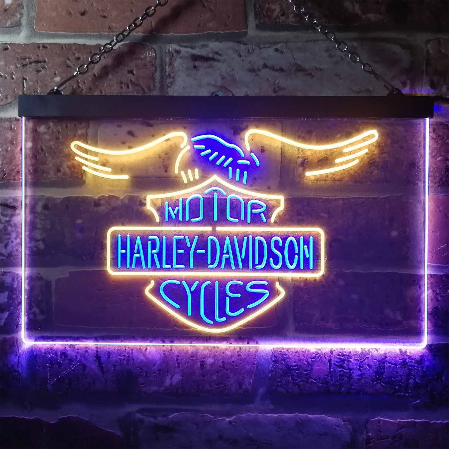 Harley Davidson Eagle 2 LED Neon Sign neon sign LED sign shop