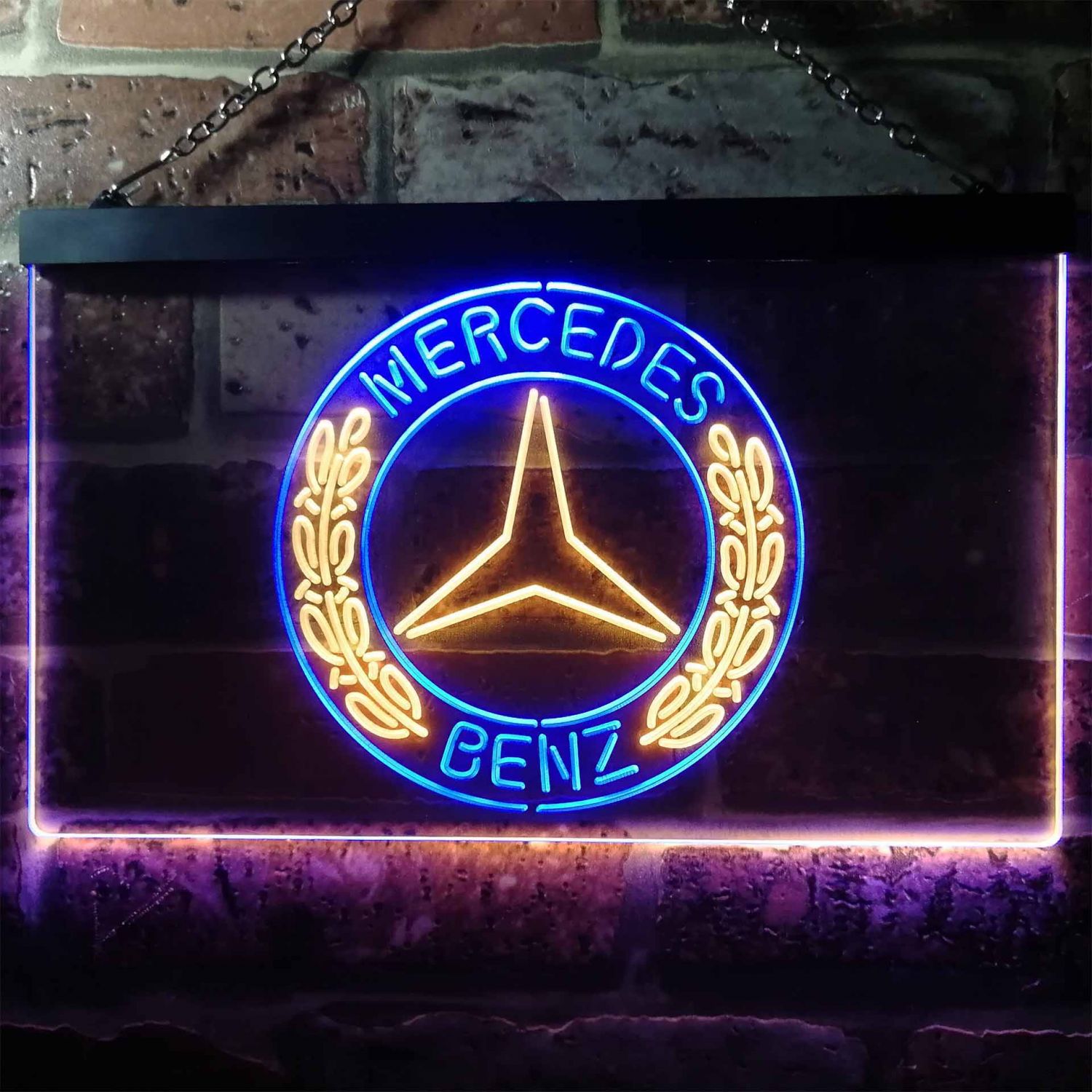 Mercedes Benz Old Logo LED Neon Sign neon sign LED sign shop