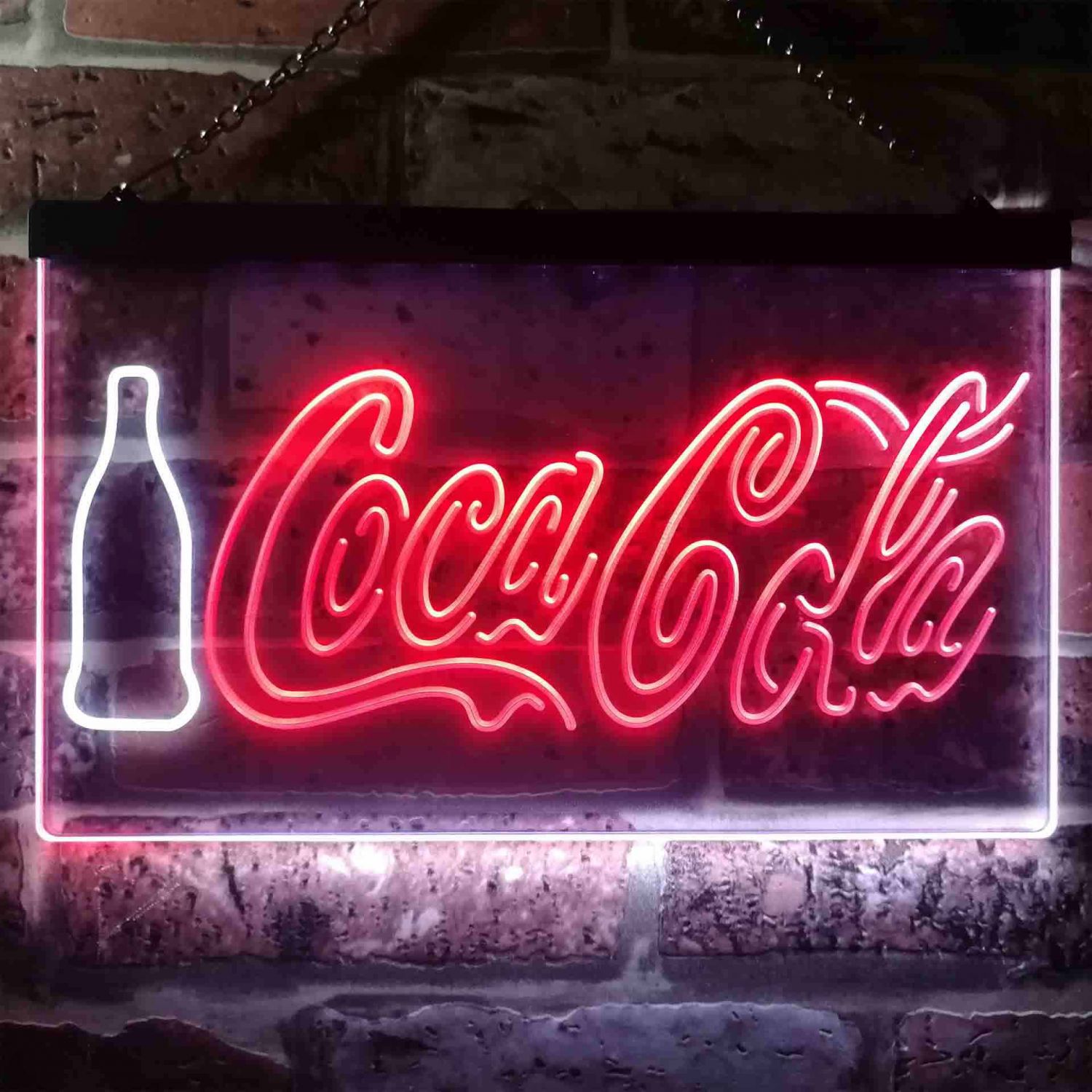 CocaCola Bottle and Logo LED Neon Sign neon sign LED sign shop