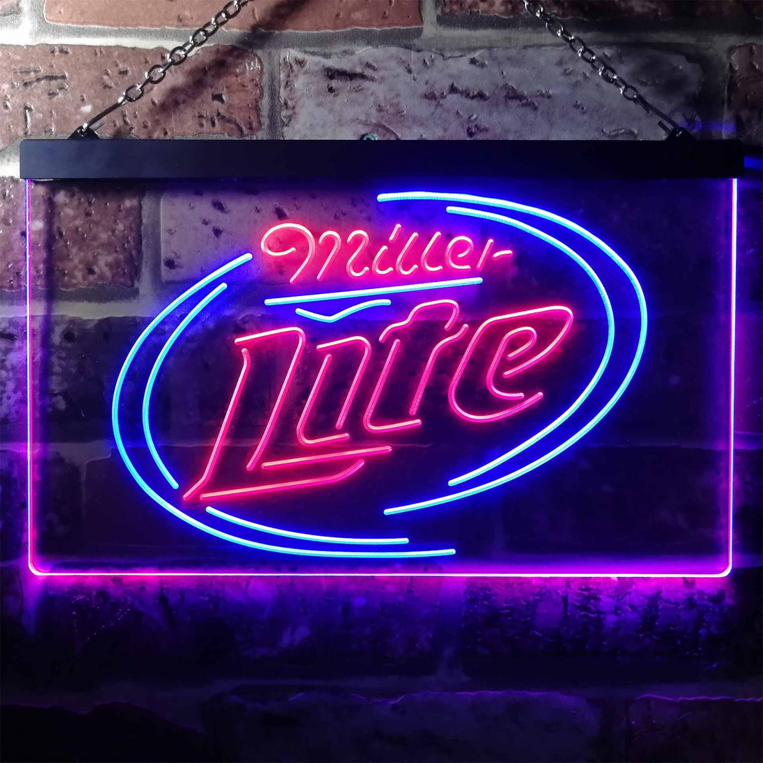 Miller Lite 2 LED Neon Sign neon sign LED sign shop What's your