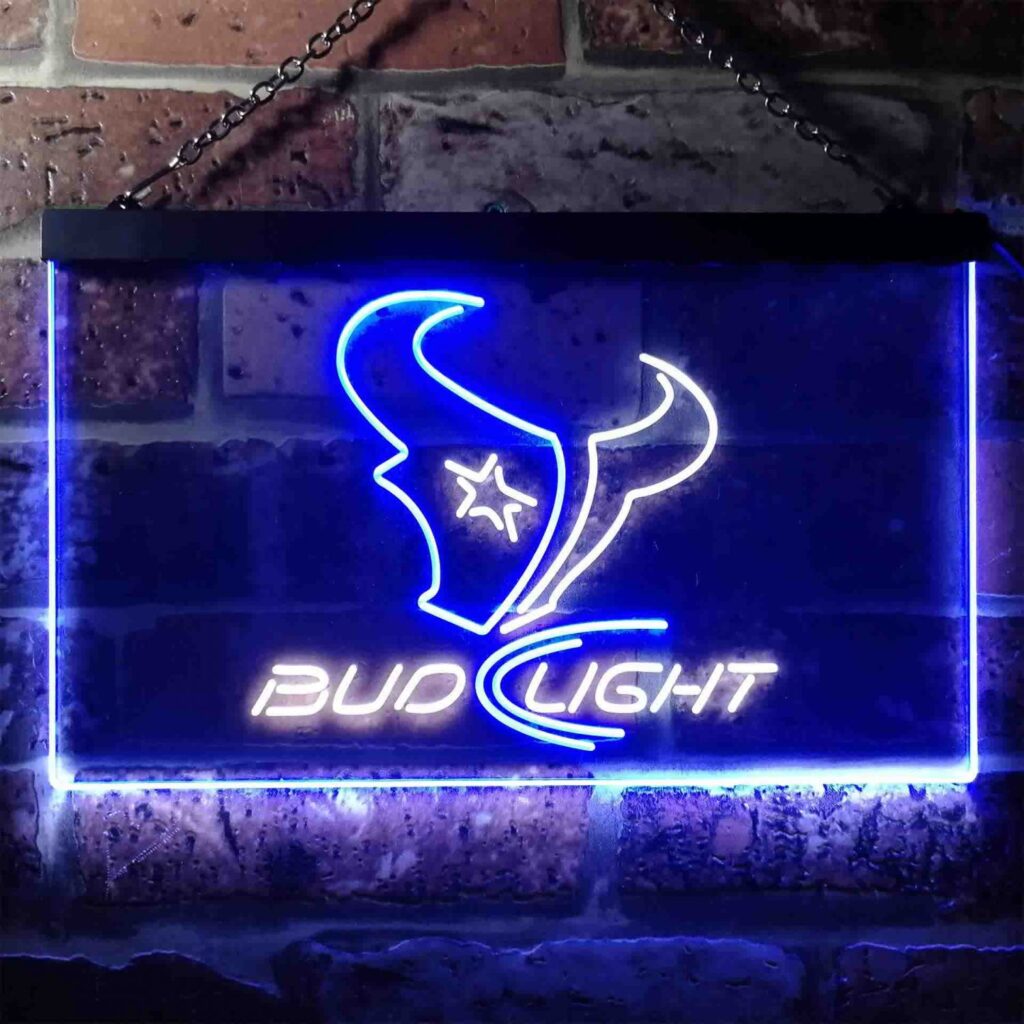 Houston Texans Bud Light LED Neon Sign neon sign LED