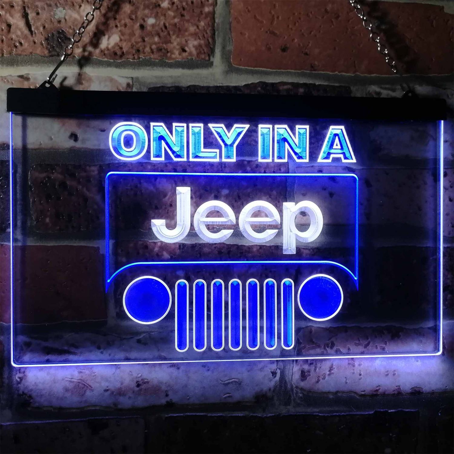 Jeep Only in A Jeep 1 LED Neon Sign neon sign LED sign shop