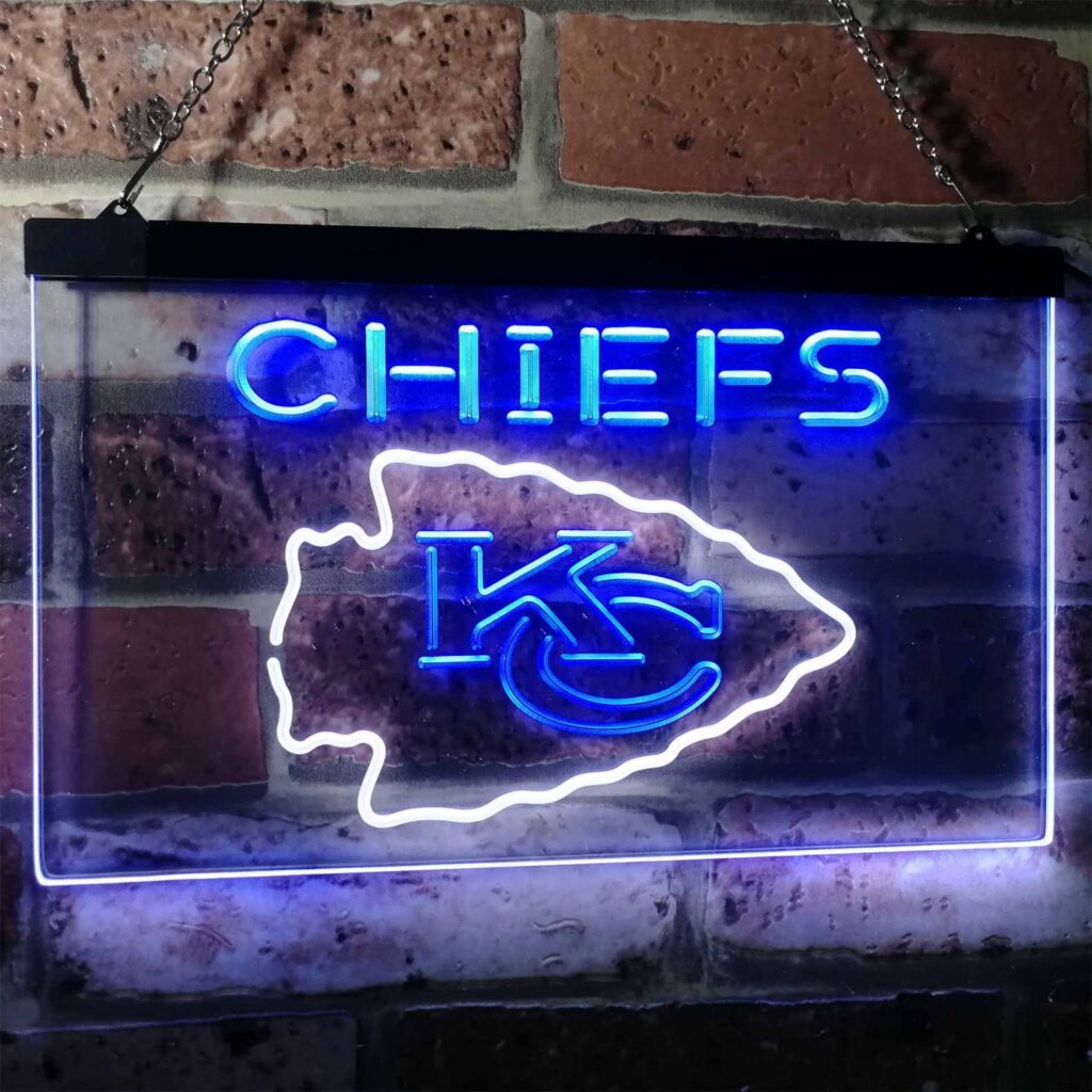 Kansas City Chiefs LED Neon Sign neon sign LED sign shop What's