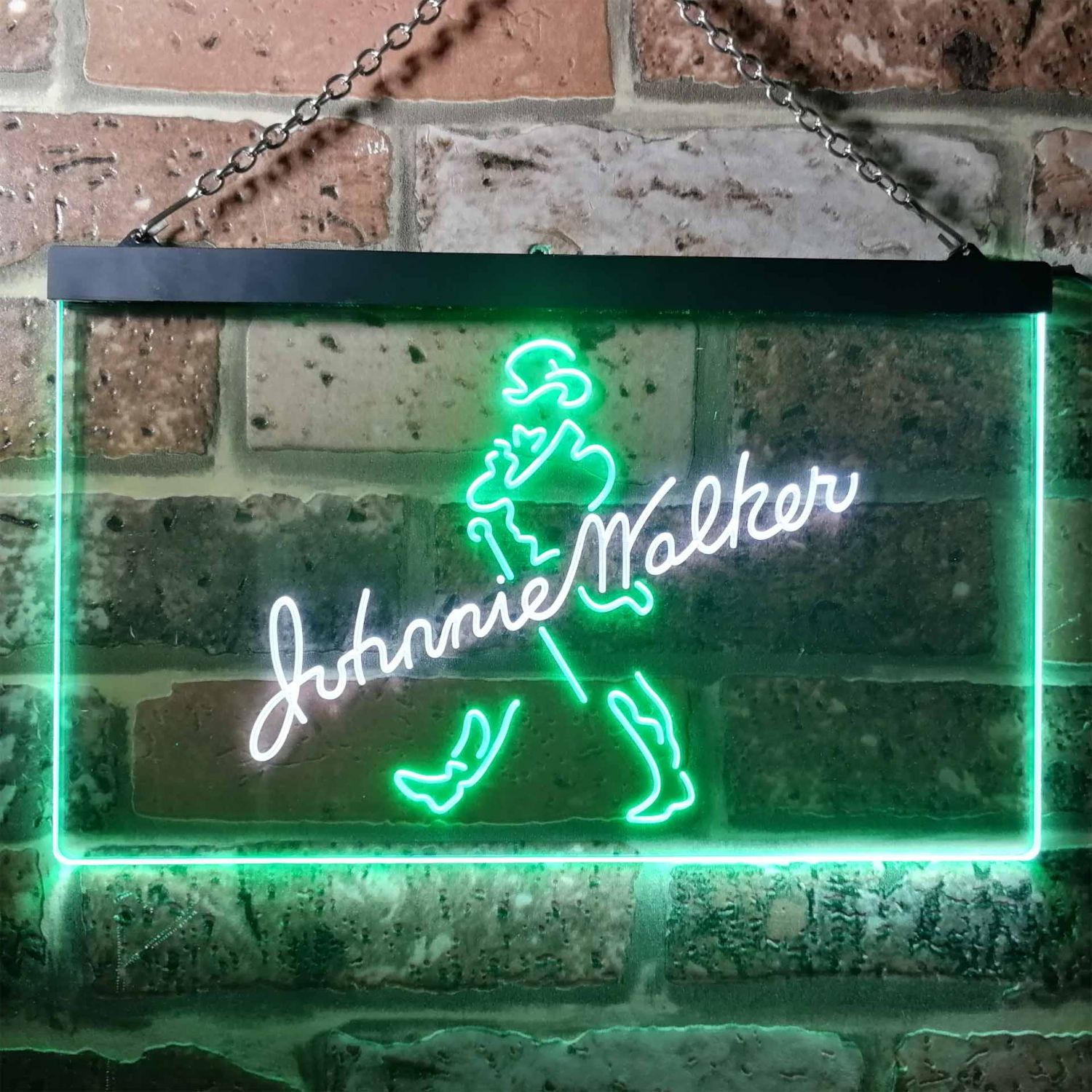 Johnnie Walker Logo 1 LED Neon Sign neon sign LED sign shop What's your sign?