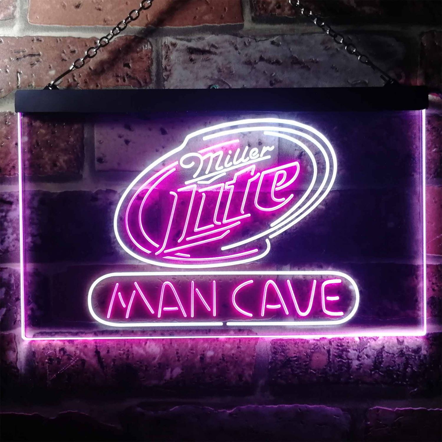 Miller Lite Man Cave LED Neon Sign neon sign LED sign shop What's your sign?