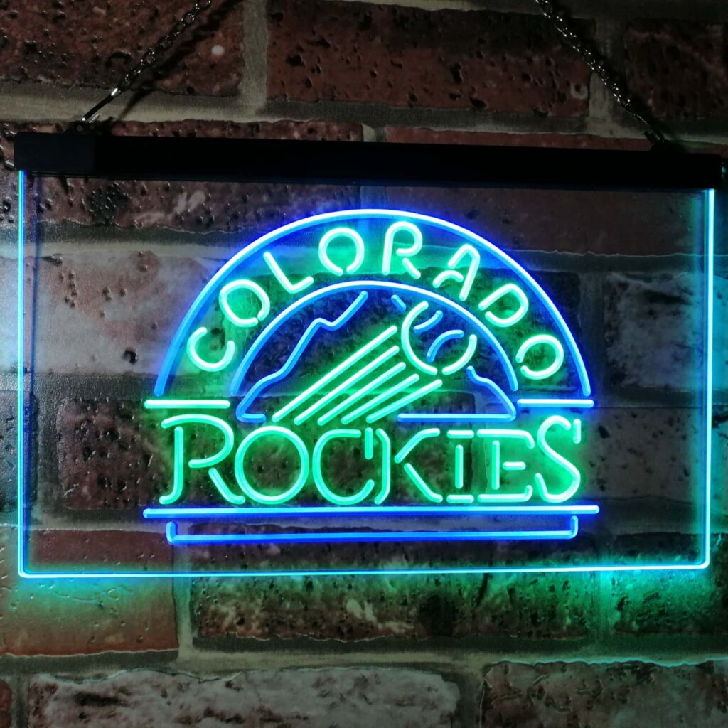 Colorado Rockies Logo 1 LED Neon Sign neon sign LED sign shop