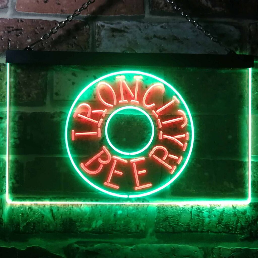 Iron City Beer Wheel LED Neon Sign neon sign LED sign shop What