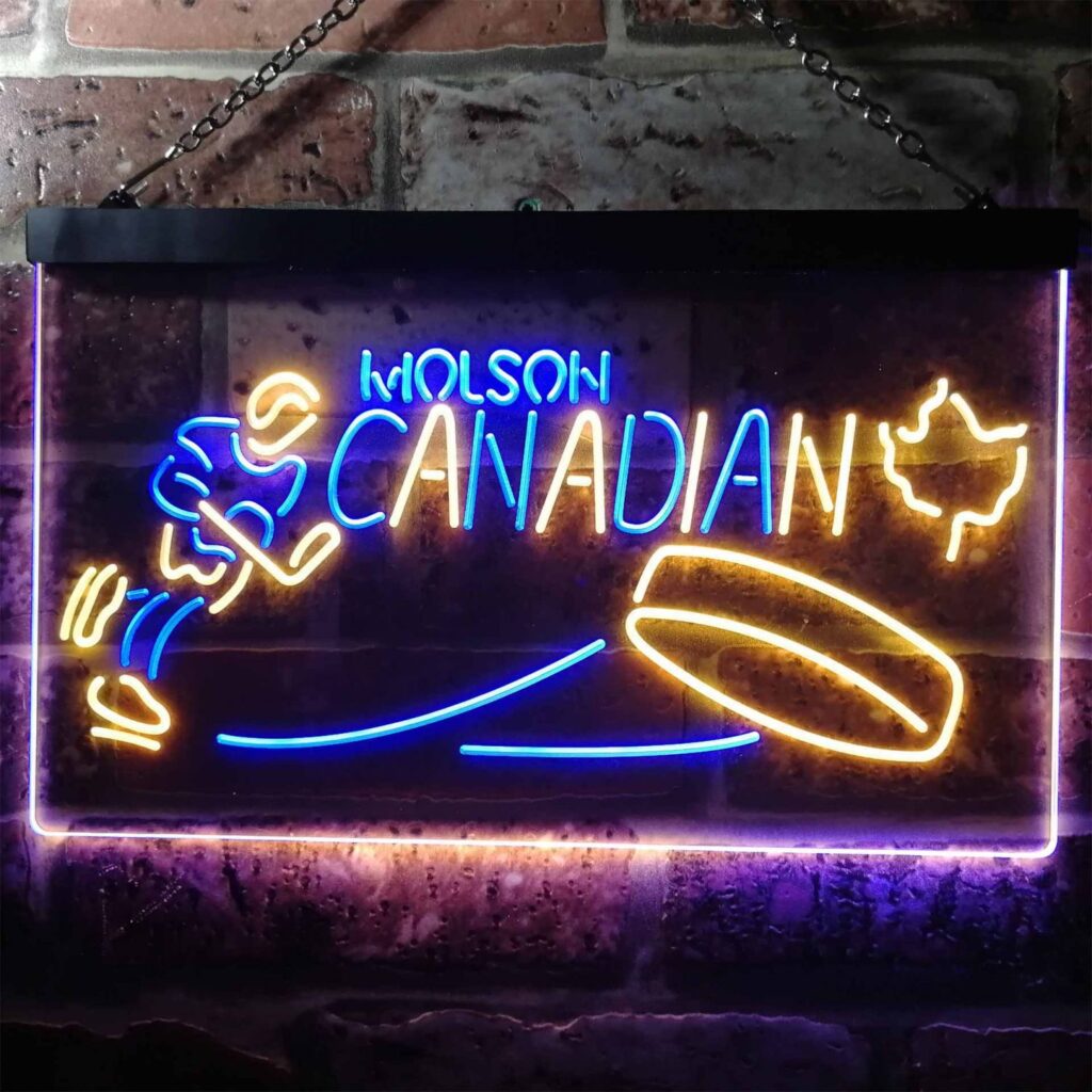 Molson Canadian Hockey LED Neon Sign neon sign LED sign shop