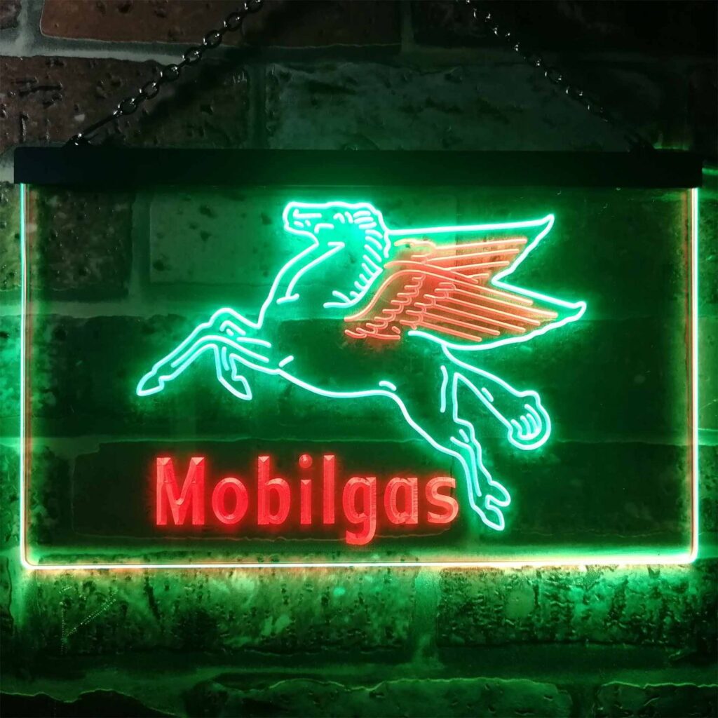 Mobilgas LED Neon Sign neon sign LED sign shop What's your sign?