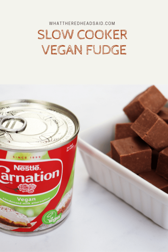 Slow Cooker Vegan Fudge Recipe What the Redhead said