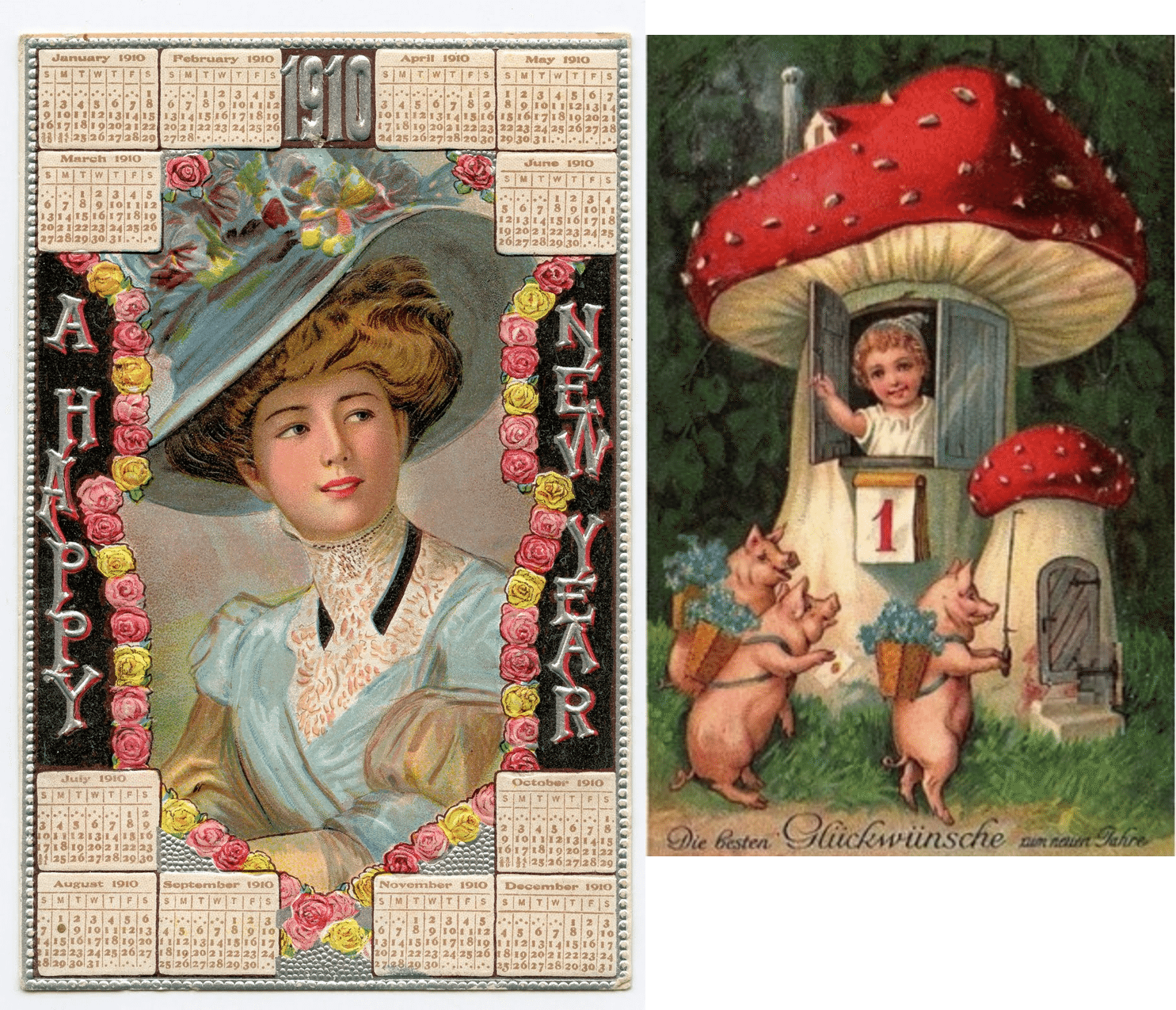 Collection of Beautiful Vintage New Years’ Cards What Will Matter