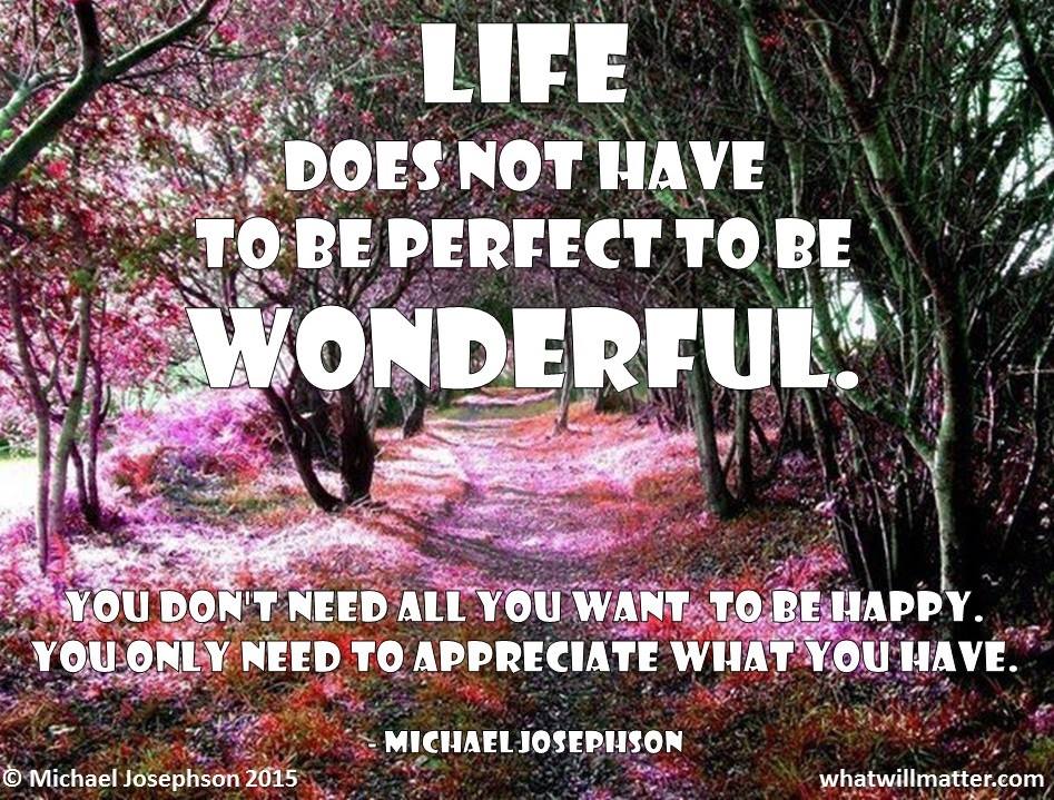 The Perfect Life What Will Matter