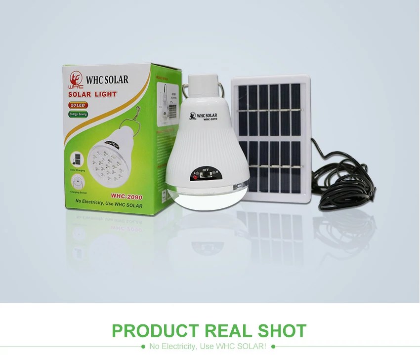 WHC 2090 Solar Panel Light Portable Home Led Lighting Kit