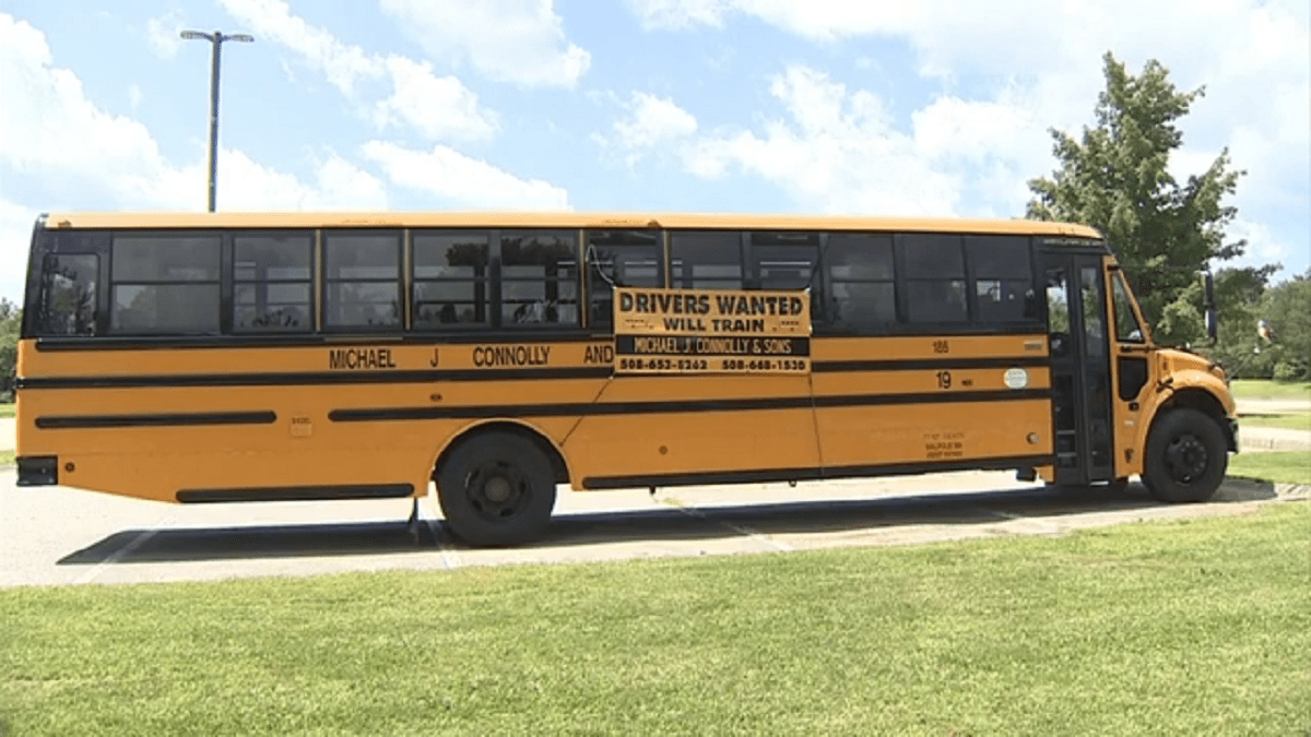 Mass. school districts face bus driver shortage with less than a month