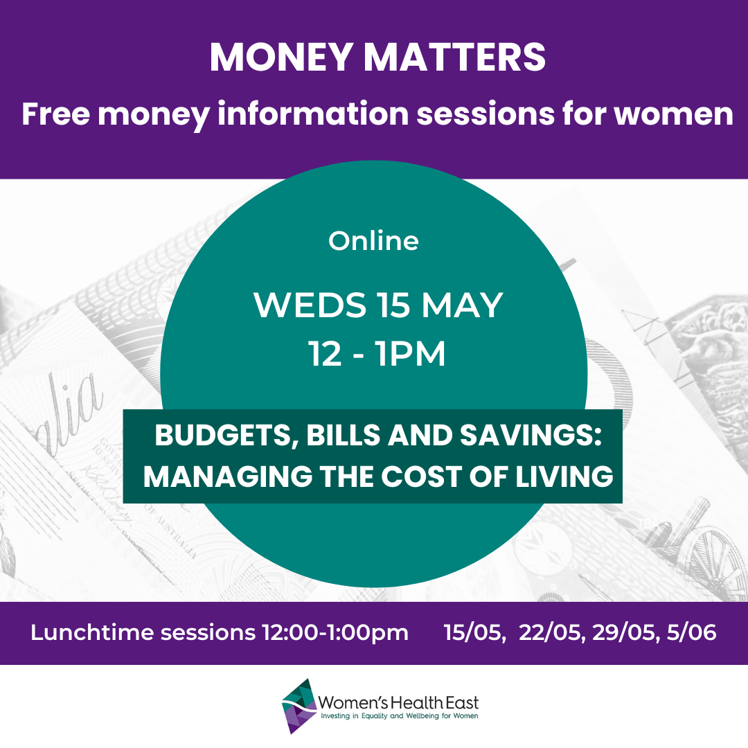 Money Matters inar Series Women’s Health East