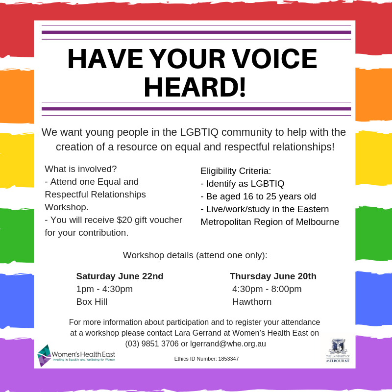 Have your voice heard! Women’s Health East