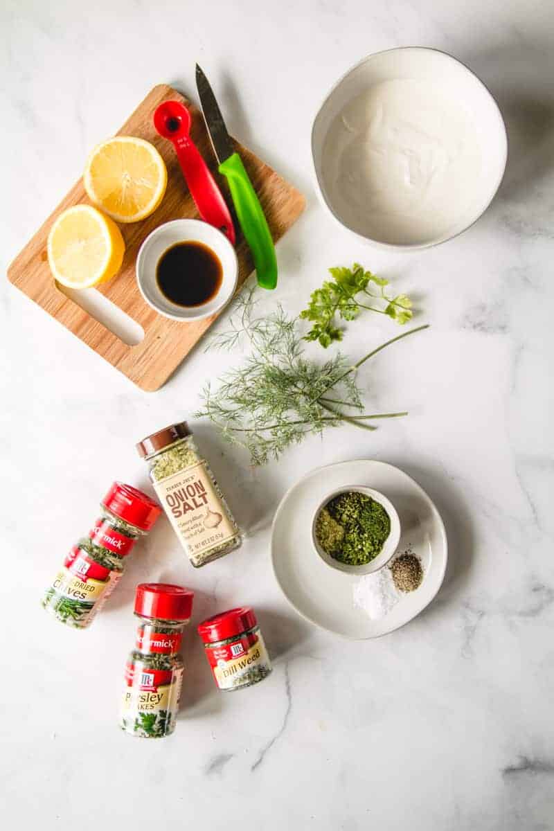 Homemade Ranch Dip No Mayo! » Wheat by the Wayside