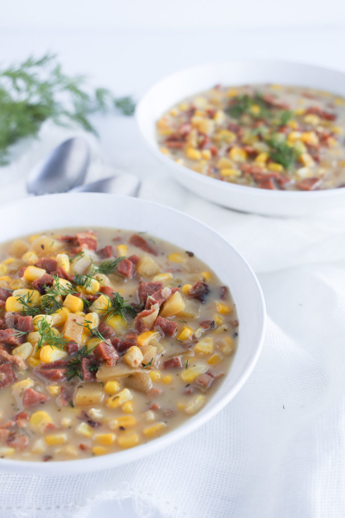Slow Cooker Ham Chowder Wheat Free Mom