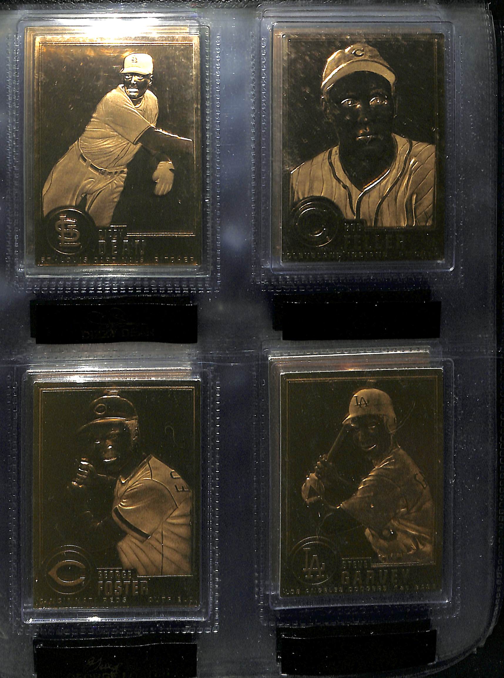Lot Detail Danbury Mint 22KT Gold Baseball Card Set