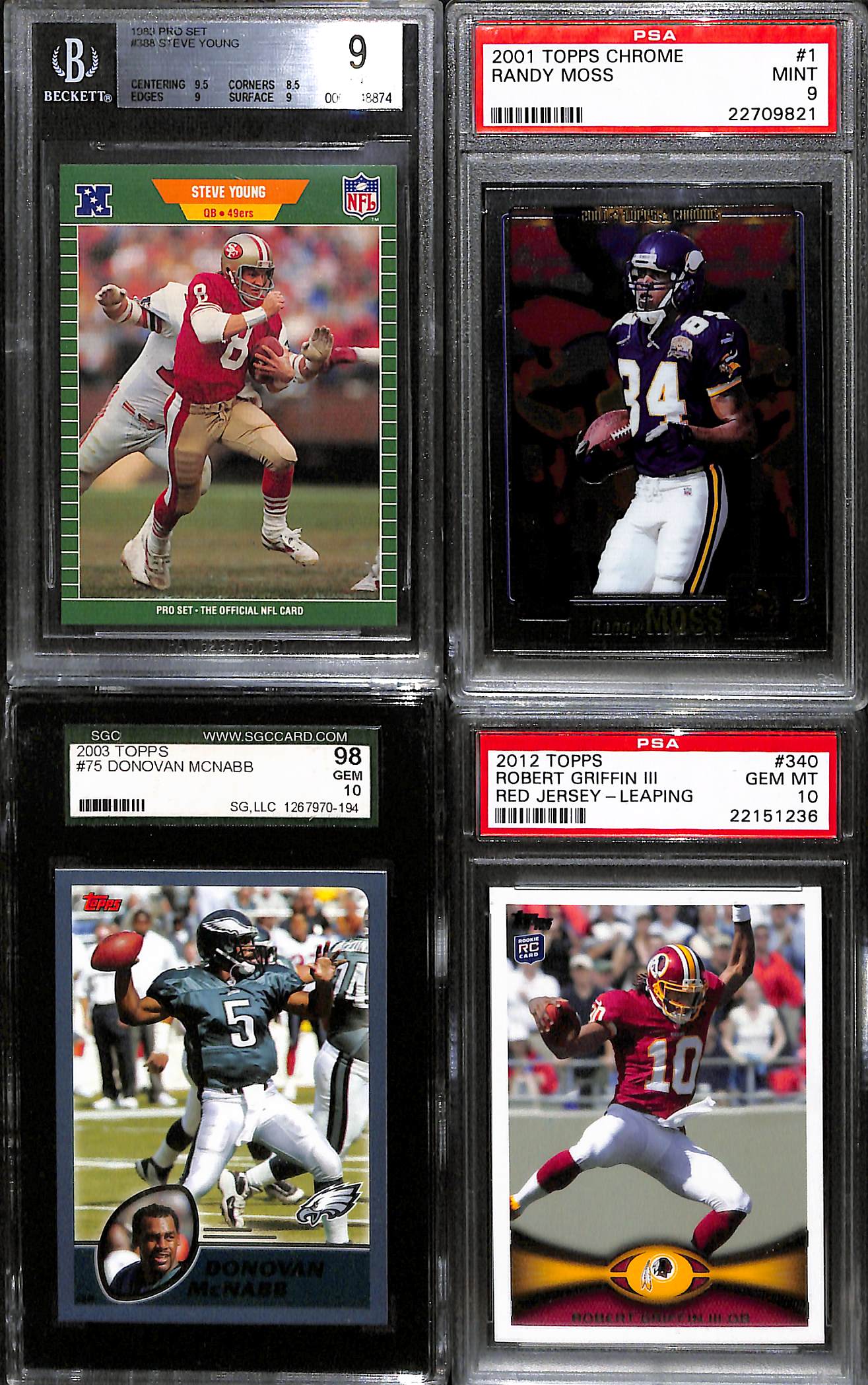 Lot Detail Lot Of 64 Mixed Sports Graded Cards