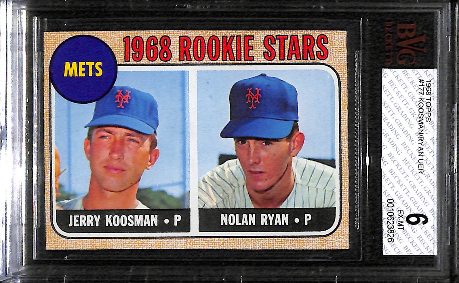 Lot Detail 1968 Topps Nolan Ryan Rookie Card BVG 6