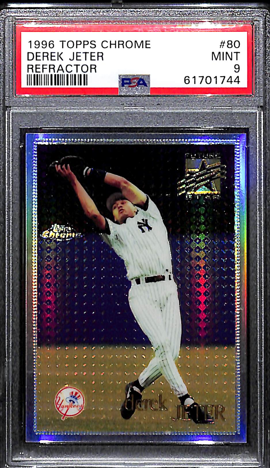Lot Detail 1996 Topps Chrome Derek Jeter (Rookie Year