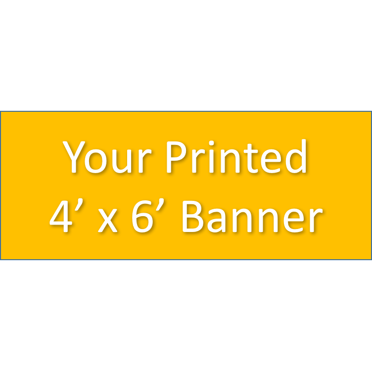 Falcon Fest Printed Banner 4 x 6 Wheaton North Band