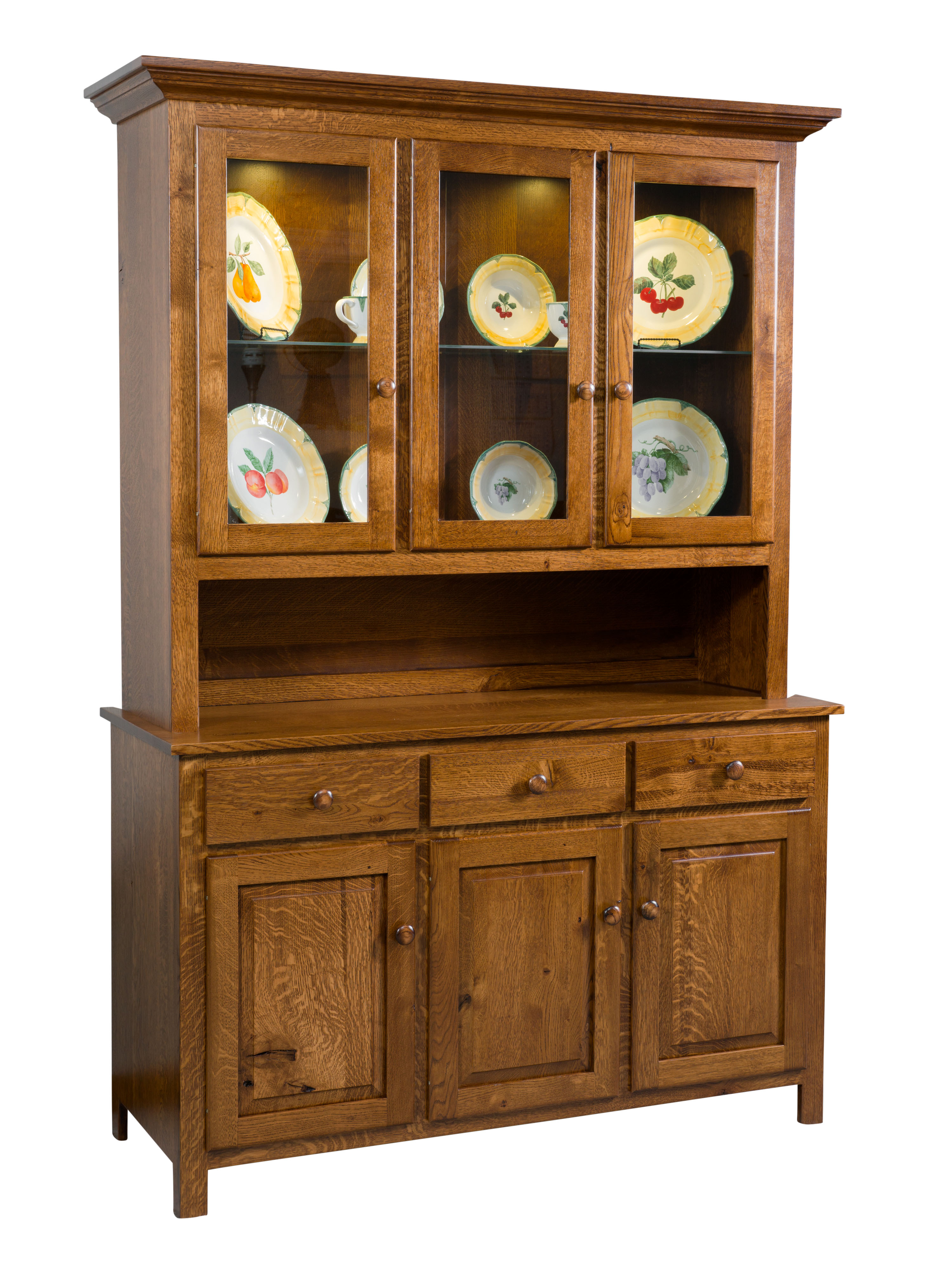 Shaker China Hutch Wheatstate Wood Design