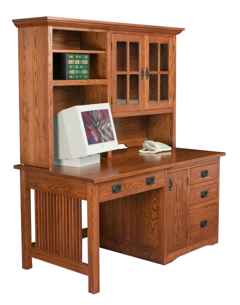 Mission Desk w/ Upper Wheatstate Wood Design