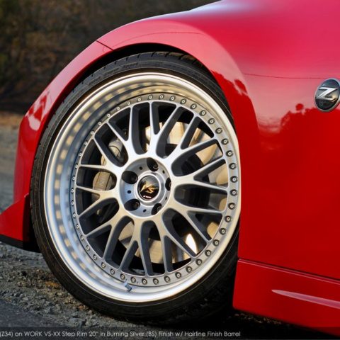 Nissan 370Z Red Work VS-XX | Wheel Front