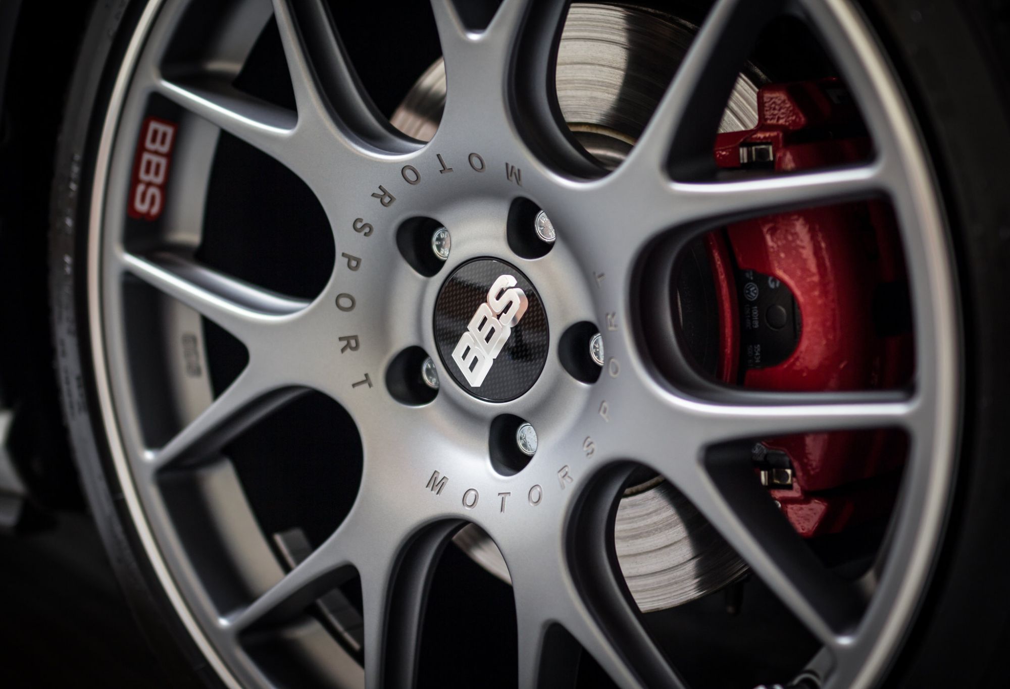 Volkswagen Golf GTI 7 Silver BBS CHR Wheel Front