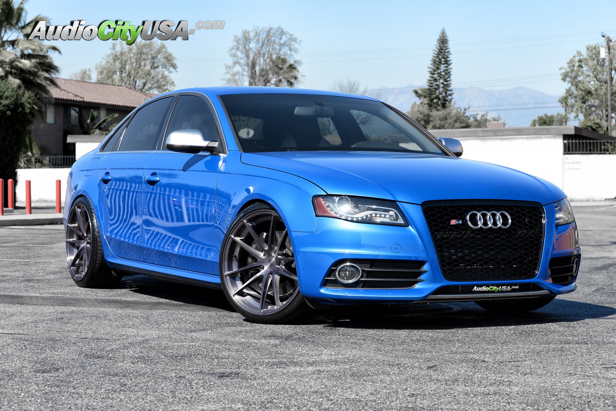Audi S4 B8 Blue Stance SC1 Wheel Front