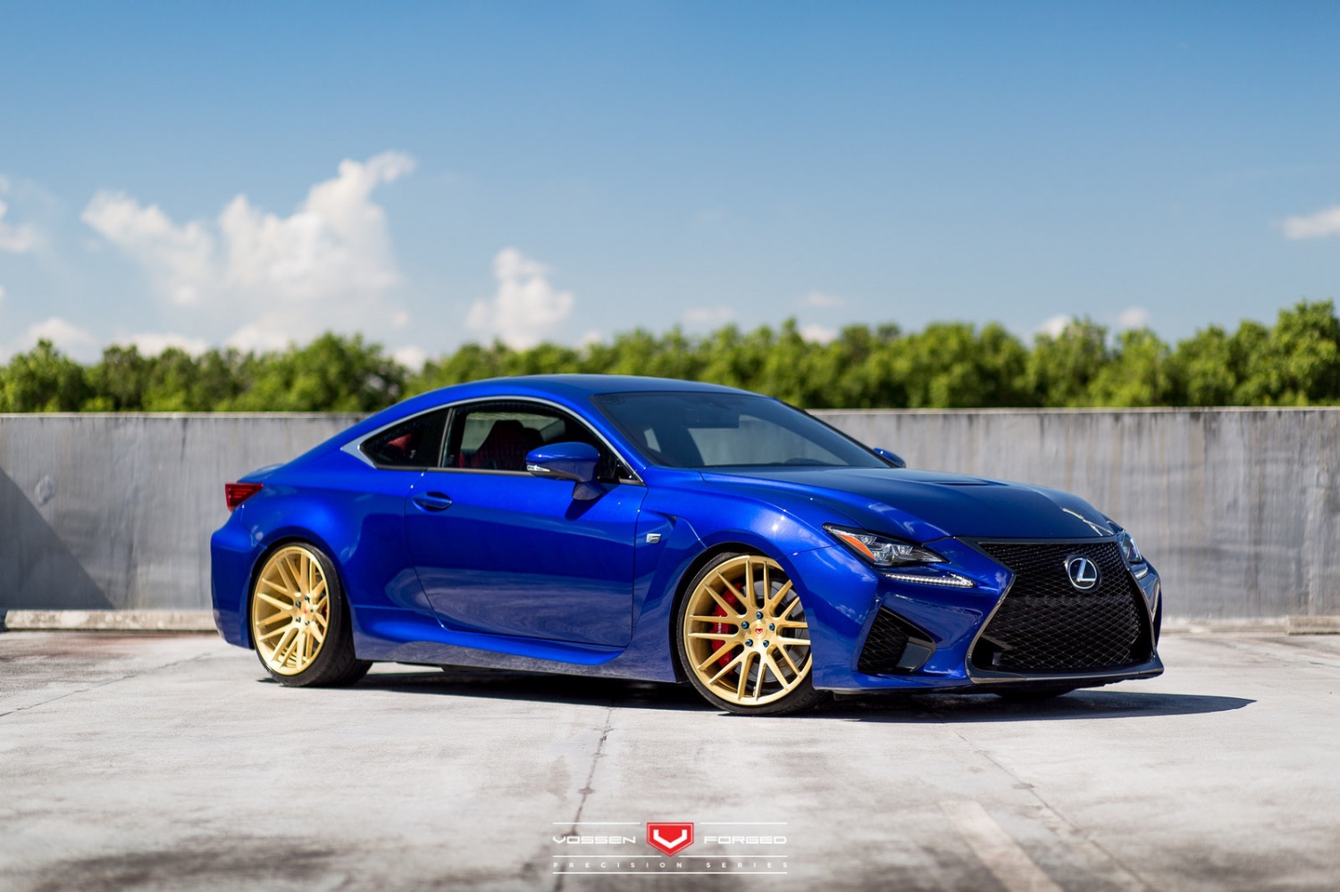 Lexus RC F Blue Vossen VPS308 Wheel Front