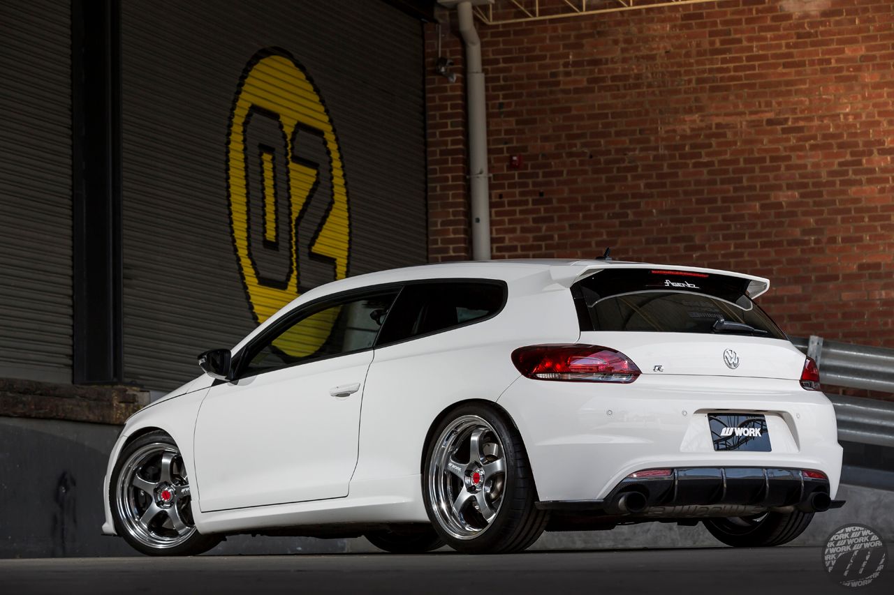 Volkswagen Scirocco White Work Meister S1R Wheel Front