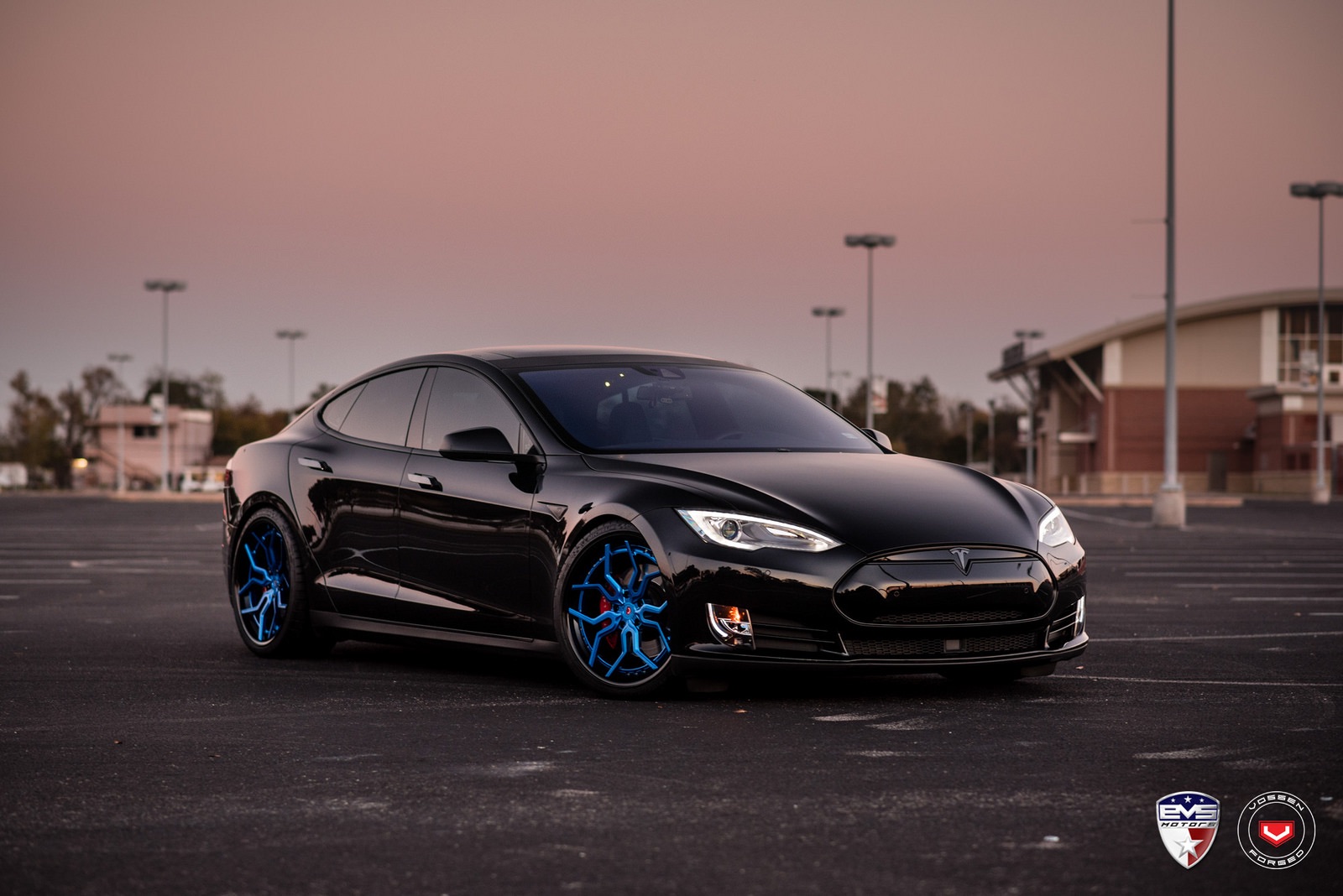 Tesla Model S Black Vossen HC3 Wheel Front