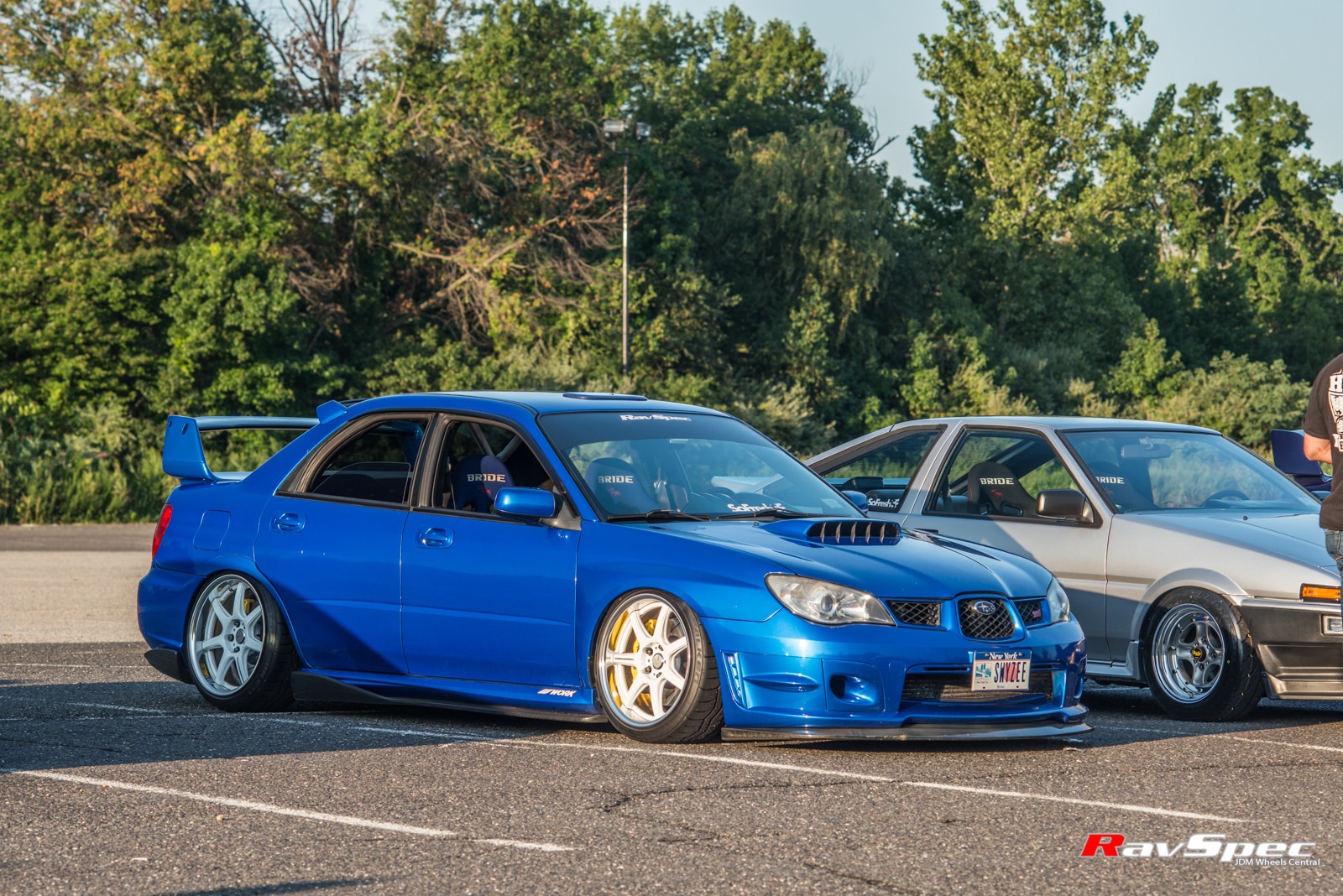 Subaru WRX/STI GD "Hawk Eye" Blue Work T7R 2P Wheel Wheel Front