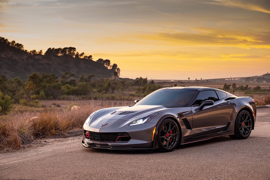 Chevrolet Corvette C7 Z06 Grey Vorsteiner VFF 103 Wheel Wheel Front