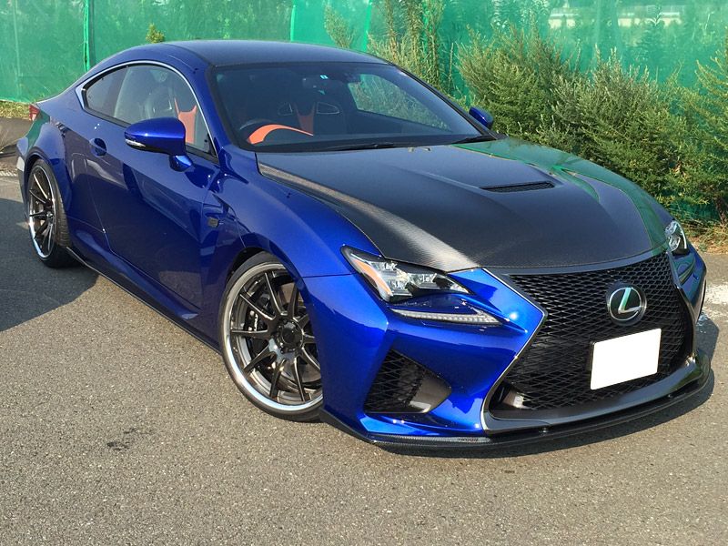 Lexus RC F Blue TWS Reizend WS10 Wheel Wheel Front