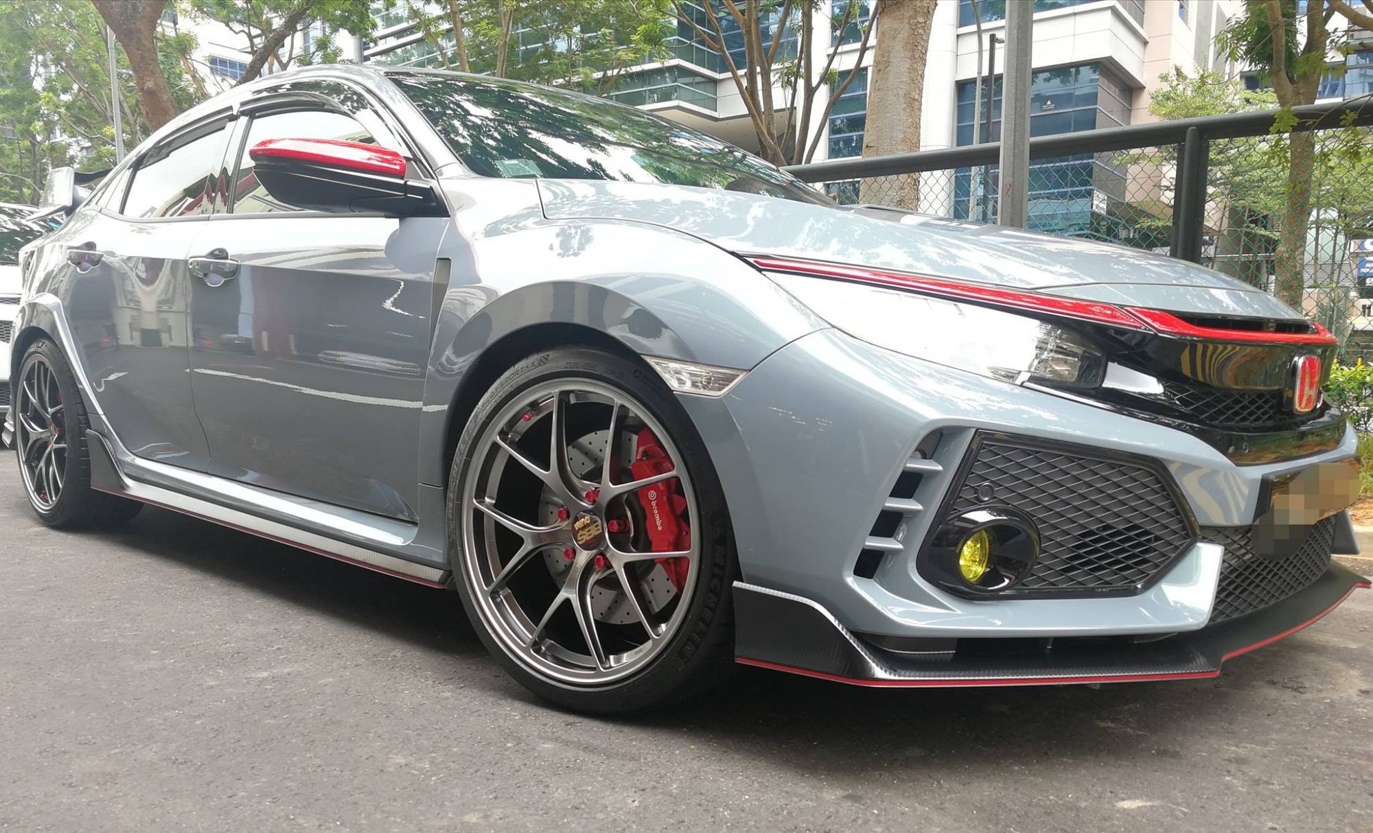 Honda Civic TypeR FK8 Grey BBS RID Wheel Wheel Front