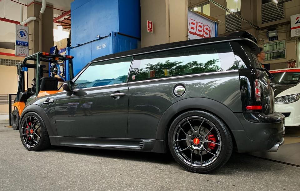 Mini Cooper Clubman R55 Grey with BBS RF Aftermarket Wheels Wheel