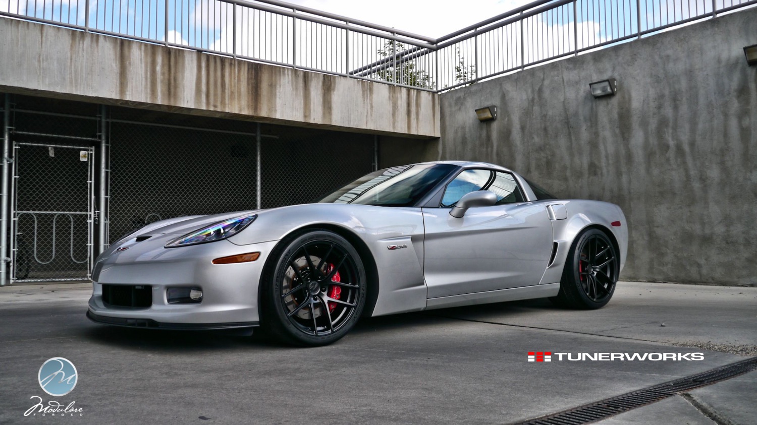 Chevrolet Corvette C6 Grey Modulare B18 Evo Wheel Wheel Front