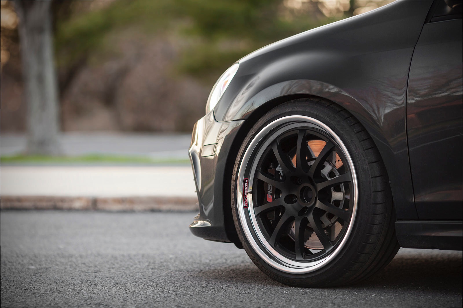 Volkswagen Golf R VI Black ZX3R Wheel Wheel Front