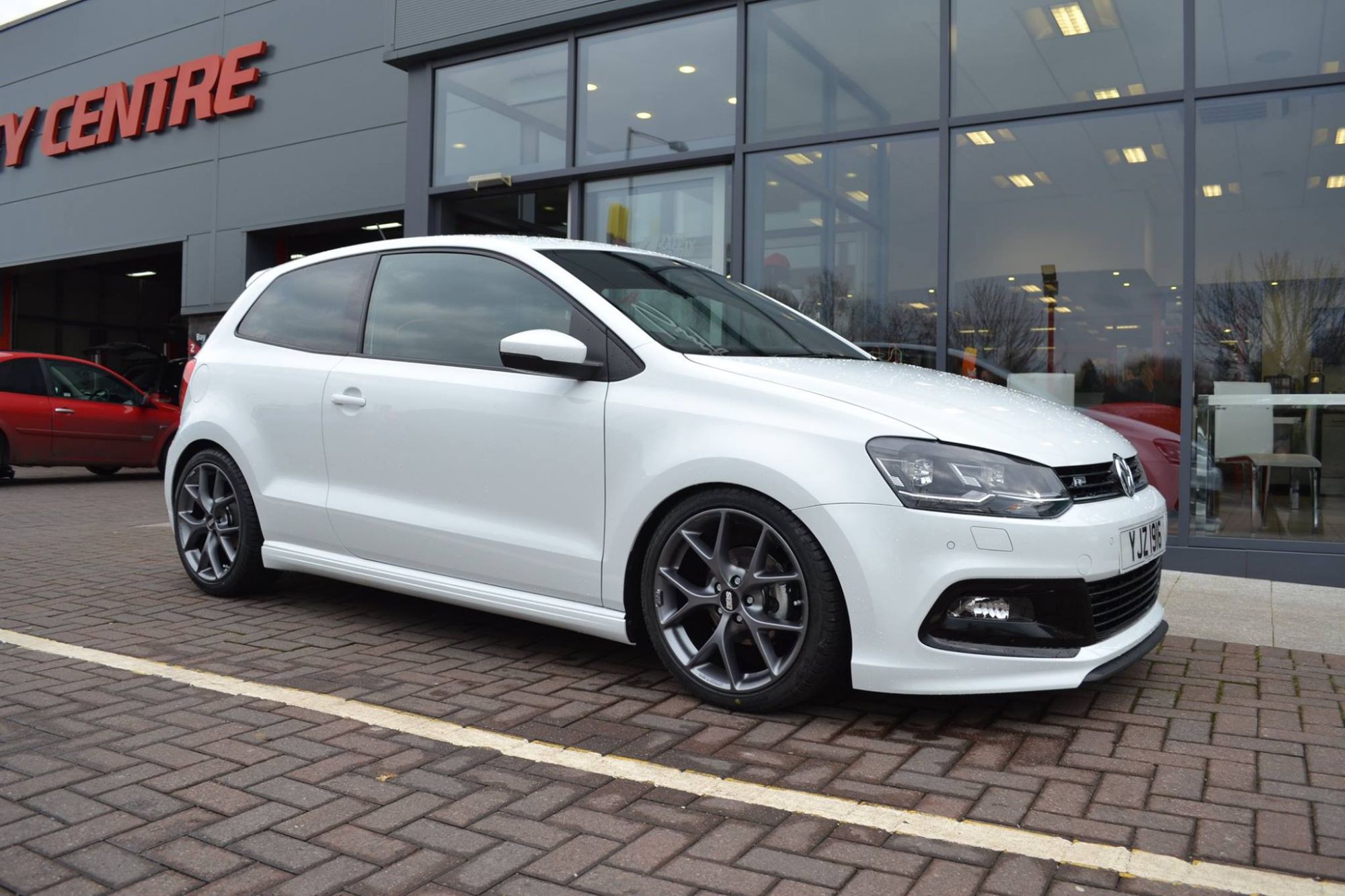 Volkswagen Polo White BBS SR Wheel Wheel Front