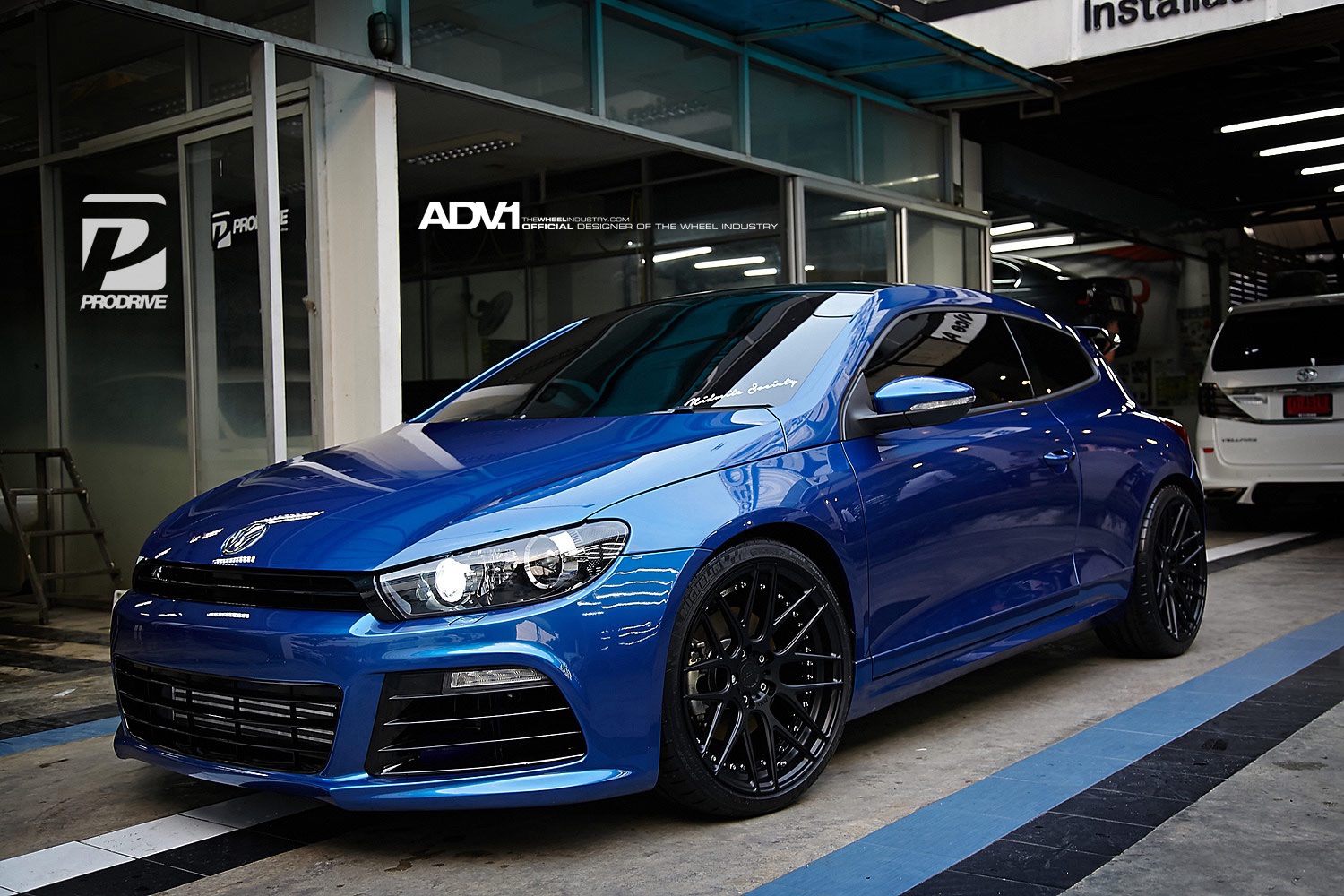 Volkswagen Scirocco Blue ADV.1 ADV8 M.V2 CS Wheel Wheel Front