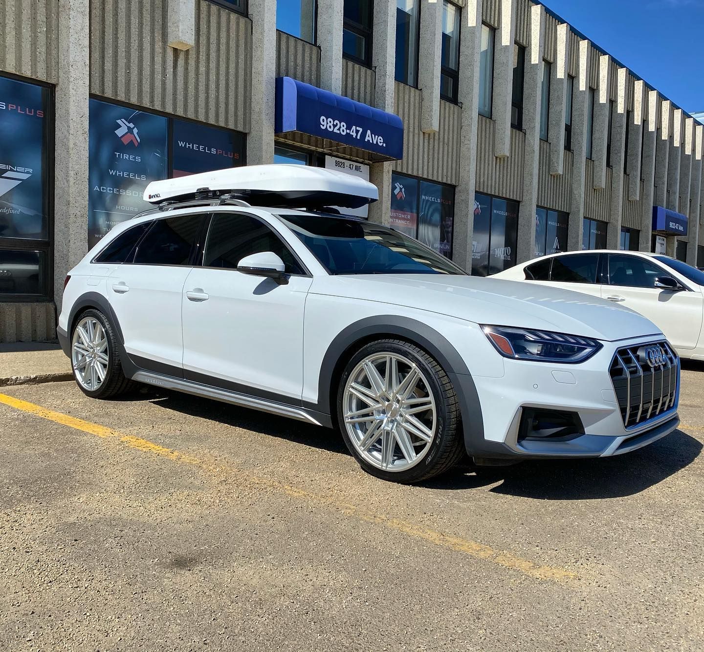 Audi A4 Allroad B9 White Vossen CV10 Wheel Wheel Front