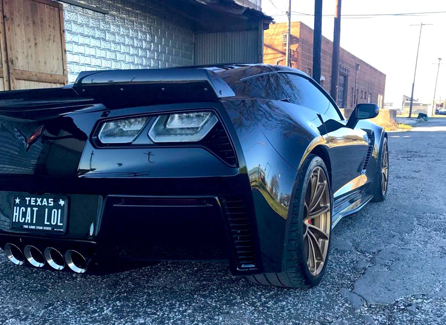 Chevrolet Corvette C7 Z06 Black with Bronze GT1 5Lug Wheel