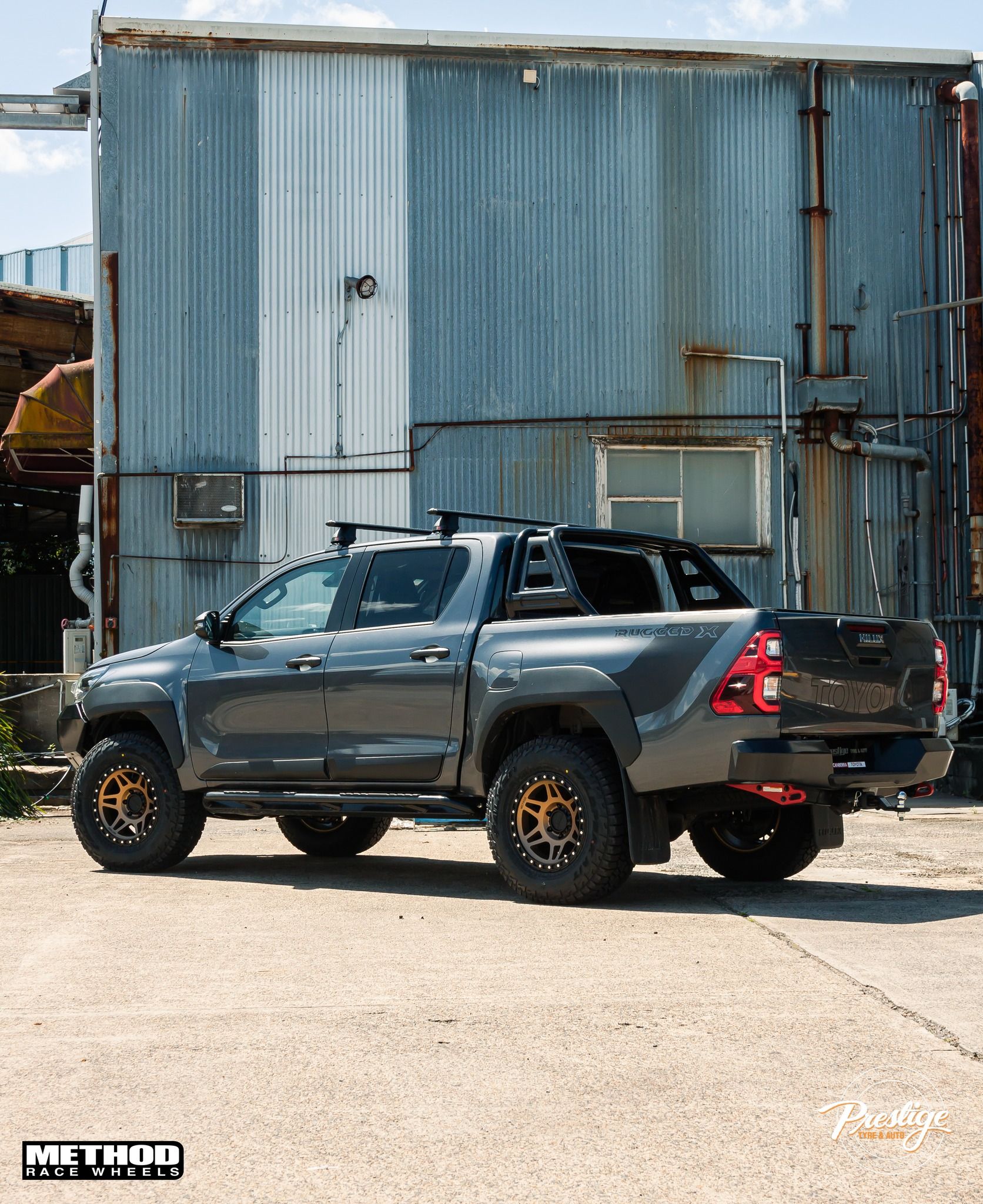 Toyota Hilux N80 RuggedX Grey Method 312 Wheel Wheel Front